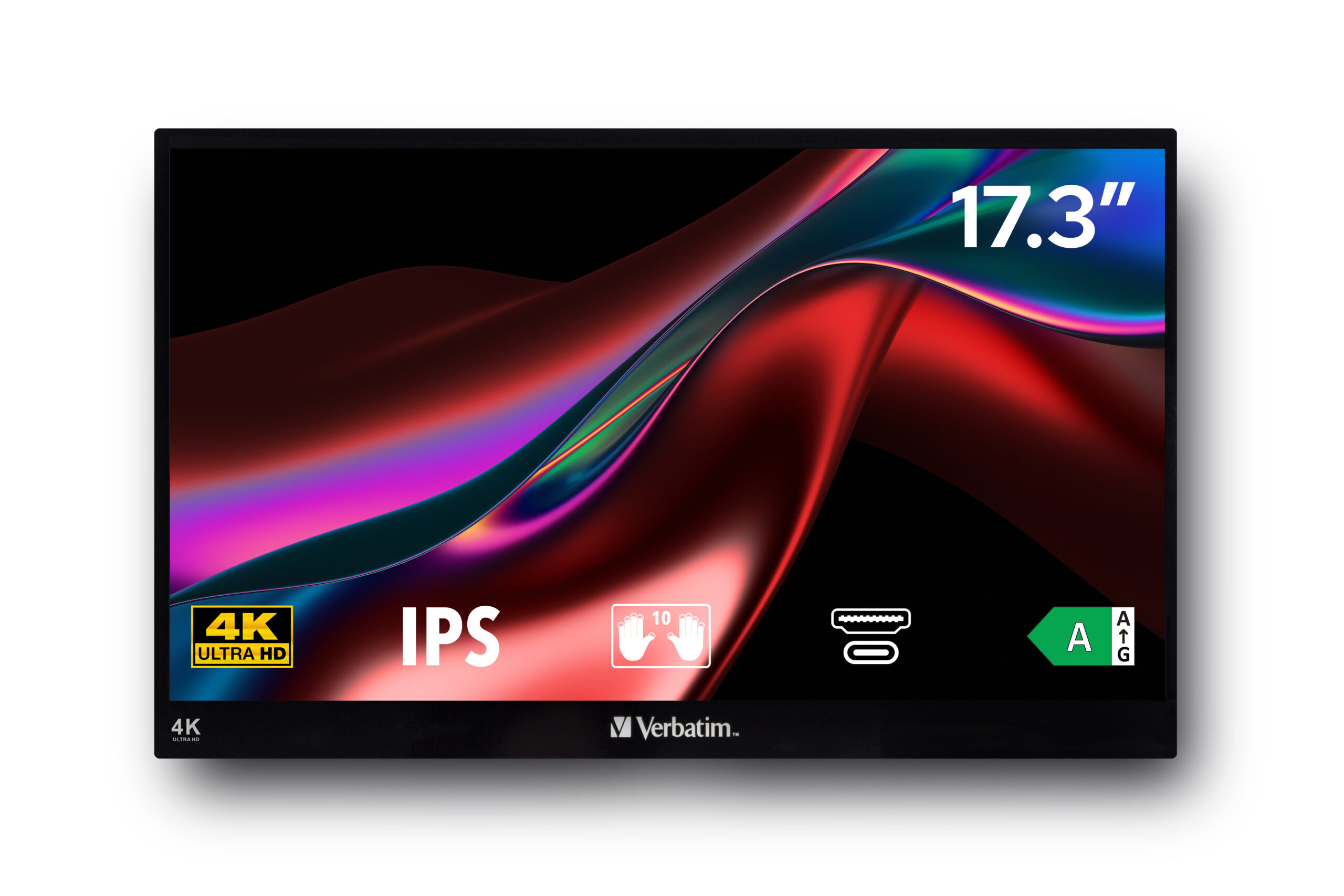 Verbatim 17.3-inch 3840 x 2160p UHD 16:9 60Hz 6ms LCD IPS Portable Monitor 32239 - Image 3