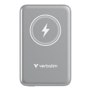 Verbatim Charge ‘n’ Go 10000mAh Magnetic Wireless Power Bank Grey 32249