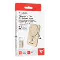 Verbatim 5,000mAh Charge n Go Two Cable Magnetic Wireless Charging Power Bank Gold 32253