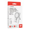Verbatim 5,000mAh Charge n Go Two Cable Magnetic Wireless Charging Power Bank Silver 32276