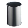 Durable 15L Metal Waste Basket Silver 330123