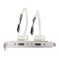 Lindy 2-port USB 2.0 PC Back Plate 33147