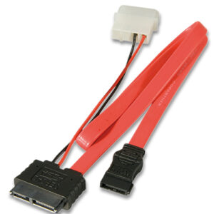 Lindy 30cm Internal Slim SATA Cable Red 33607