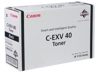 Canon C-EXV 40 Black Toner Cartridge 6,000 Pages Original 3480B006 Single-pack