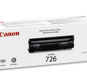 Canon CRG-726 Black Toner Cartridge 2,100 Pages Original 3483B002 Single-pack