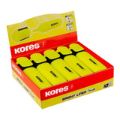 Kores Bright Liner Plus Chisel Tip 10-pack Yellow 36101