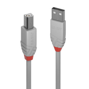 Lindy 36681 Anthra Line Type-A to Type-B Cable Grey 0.5m