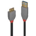 Lindy 36768 Anthra Line USB 3.2 Type A to Micro-B Cable 3m