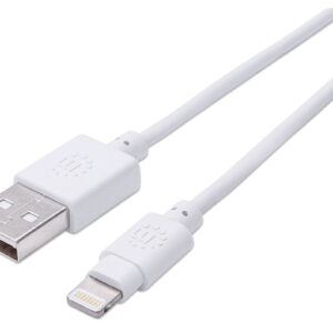 Manhattan 50cm USB-A to Lightning Cable Male to Male Mfi Certified 480 Mbps USB 2.0 390781