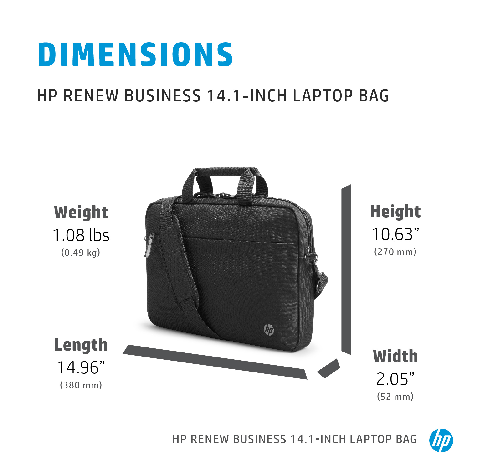 HP Renew Business 14.1-inch Notebook Carry Case 3E5F9AA - Image 4