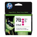 HP 712 DesignJet Magenta Ink Cartridge Original 3ED78A 3-pack