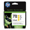 HP 712 DesignJet Yellow Ink Cartridge Original 3ED78A 3-pack