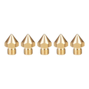 Creality CR-10S Pro / CR-10 Max 0.4mm Fine-Thread Brass Nozzles 5-pack 4004020040