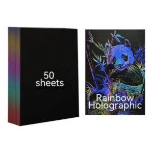 Creality A4 Rainbow Holographic Laser Scratch Art Paper 50-Pack 4008060161