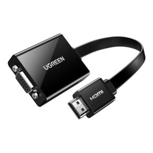 Ugreen HDMI Male to VGA Female Micro-USB Adapter Black 40248