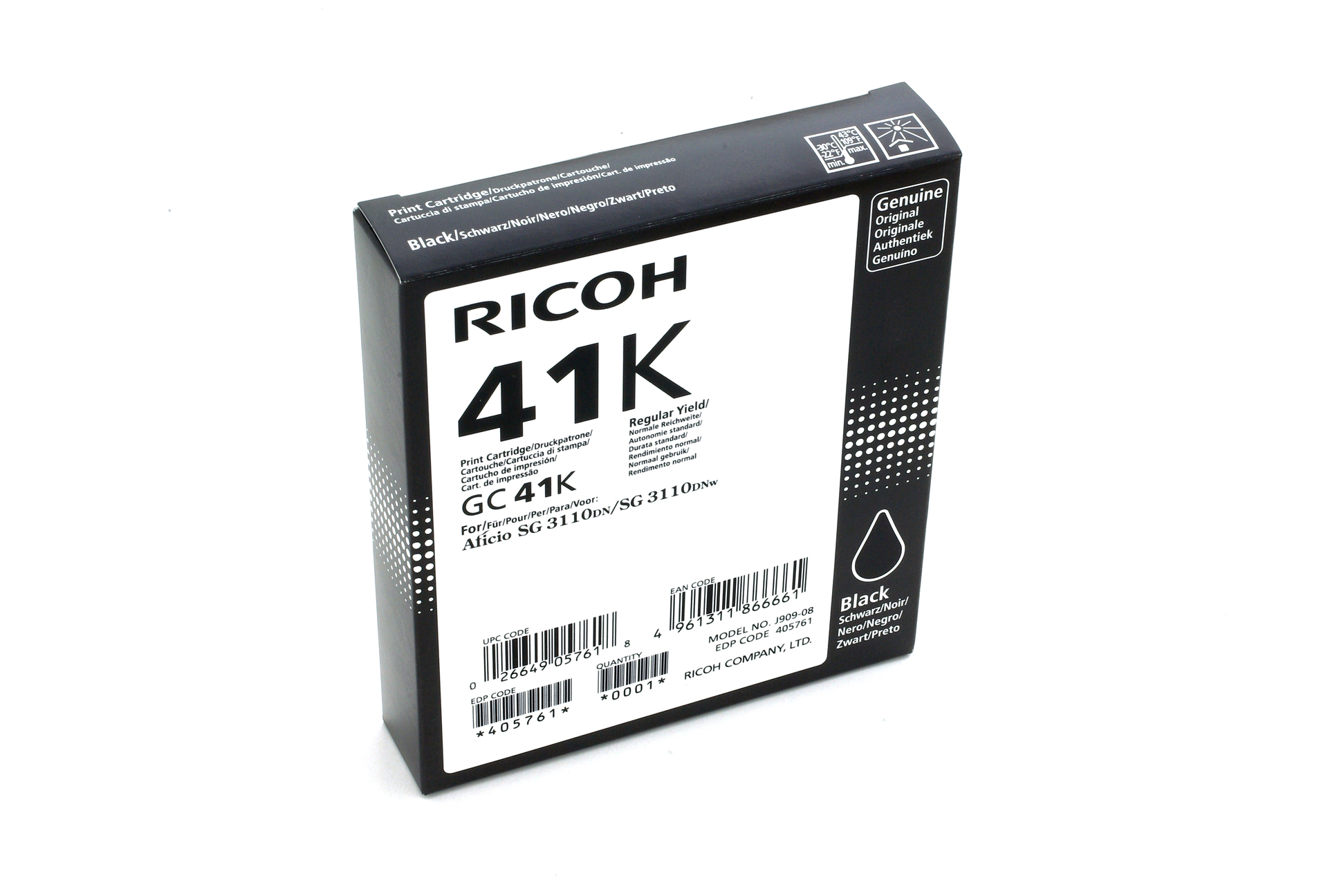 Ricoh 405761 Photo Black Standard Yield Printer Ink Cartridge Original Single-pack - Image 2