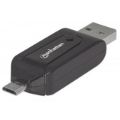 Manhattan Card Reader USB/Micro-USB Black 406215