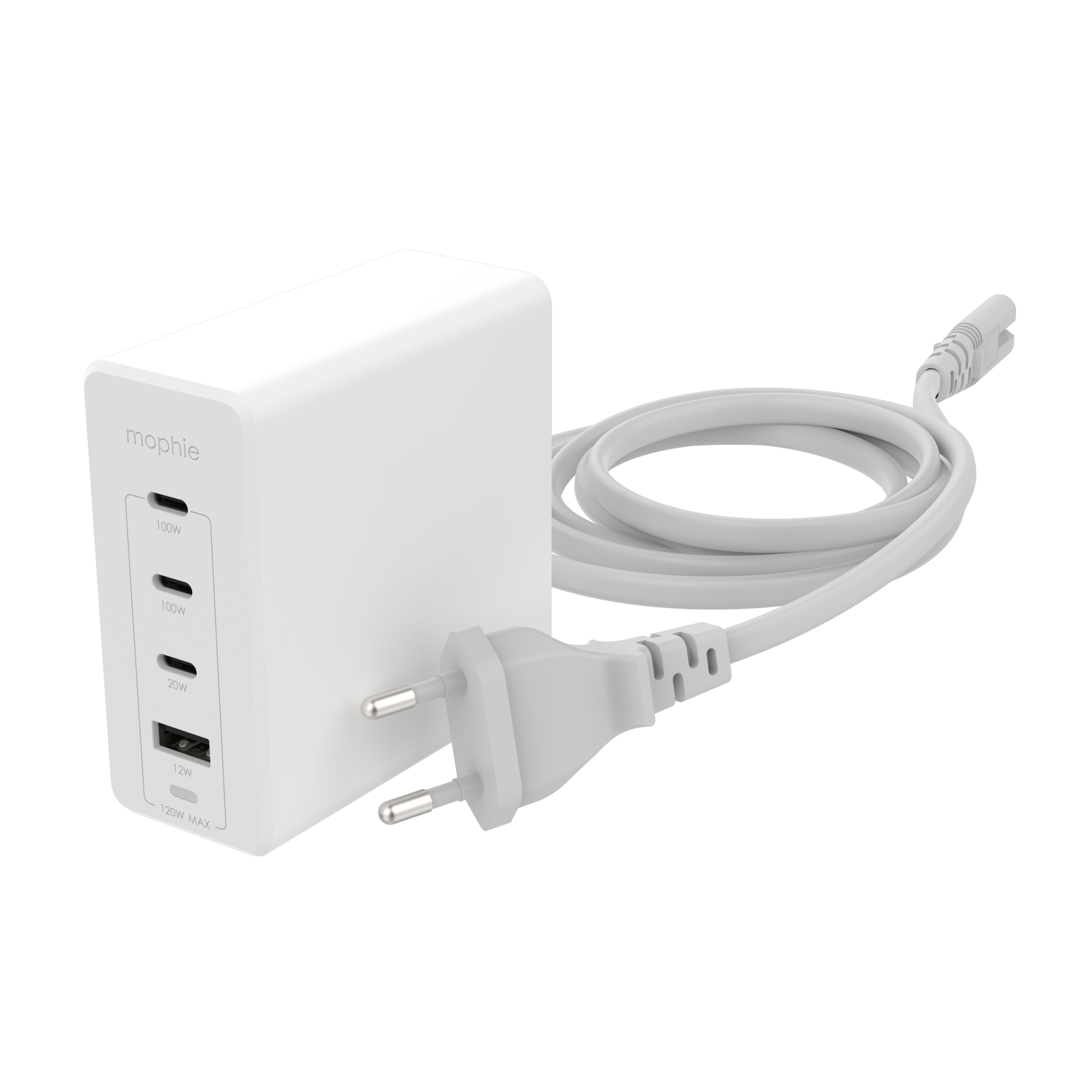 ZAGG Mophie 120W GaN USB-C PD Wall Adapter EU White 409909309 - Image 2