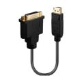 Lindy 0.15m Video DisplayPort Cable Adapter Black 41004