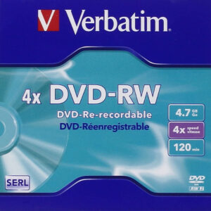 Verbatim DVD-RW 4X 4.7GB Discs - 5-pack