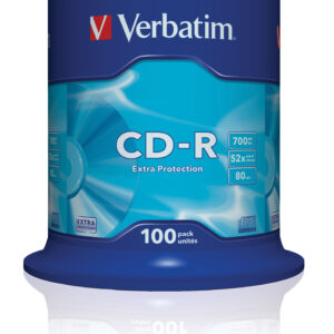 Verbatim 700MB 52x CD-R Extra Protection 100-pack 43411