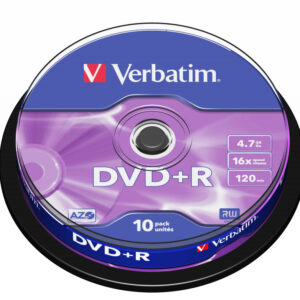 Verbatim DVD+R Matt Silver 4.7GB 10-pack