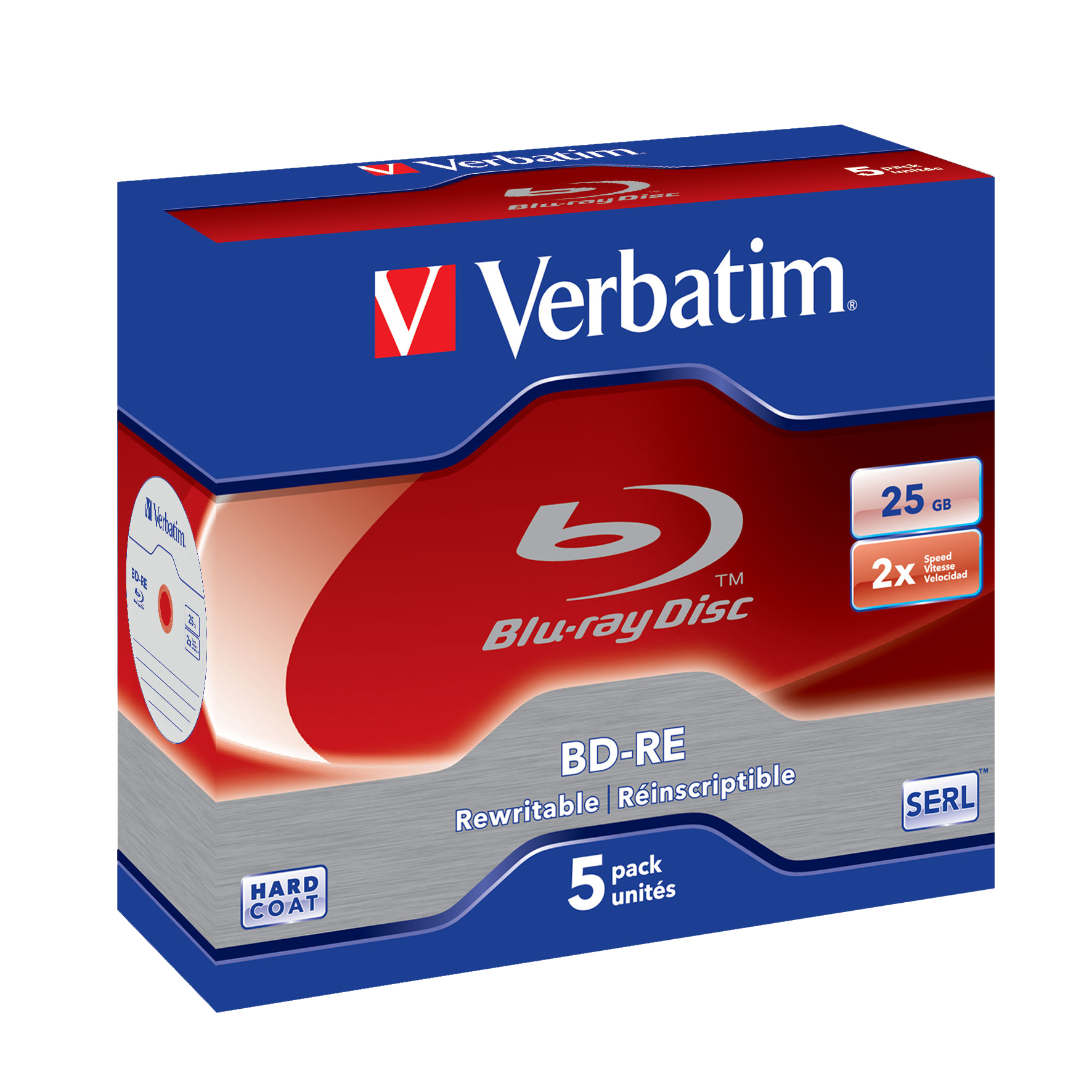 Verbatim 43615 Blank Blu-Ray Disc BD-RE 25GB 5-pack - Image 2