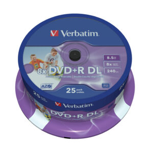 Verbatim 43667 Blank DVD 8.5GB DVD+R DL 25-pack