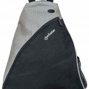 Manhattan Dashpack Backpack Black and Grey Polyester and PVC 439886