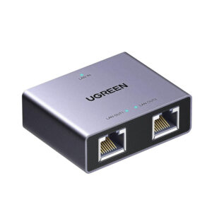 Ugreen 1-to-2 Gigabit Ethernet Splitter 1000Mbp/s LAN Network Adapter 45311