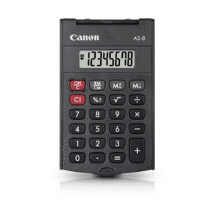 Canon AS-8 Pocket Calculator Grey 4598B001