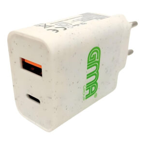 GMA Dual USB-C 20W Wall Charger – Wheat Straw 46951003