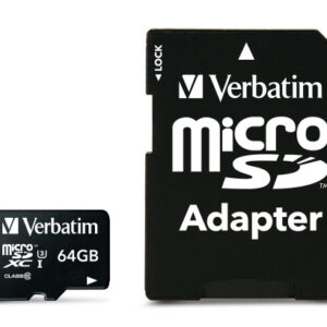Verbatim Pro 64GB MicroSDXC UHS Class 10 Memory Card 47042