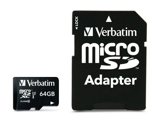 Verbatim Pro 64GB MicroSDXC UHS Class 10 Memory Card 47042