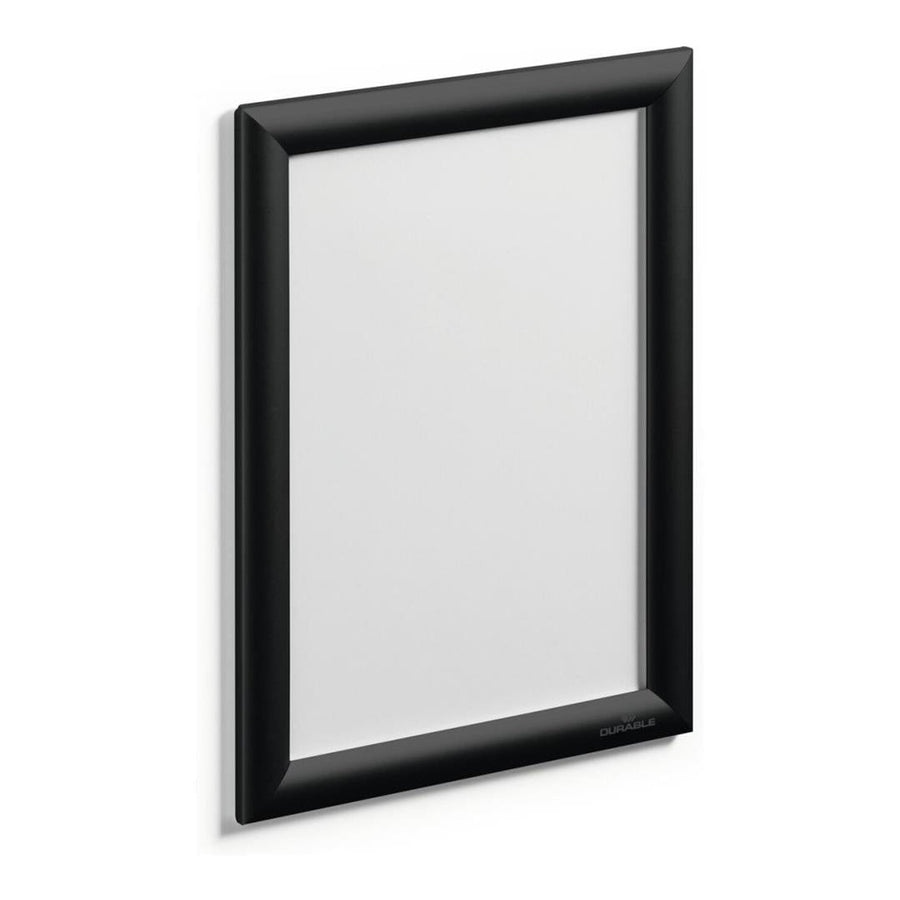 Durable A4 Aluminium Snap Frame Black 479601