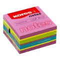 Kores 75x75mm Neon Spring Cubo 450 Paper Sheets Multi Colour 48464