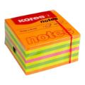Kores 75x75mm Neon Summer Cubo 450 Paper Sheets Multi Colour 48465