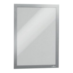 Durable DURAFRAME A4 Self Adhesive Magnetic Signage Frame 2-pack Silver 487223