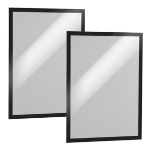Durable DURAFRAME A3 Self Adhesive Magnetic Signage Frame 2-pack Black 487301