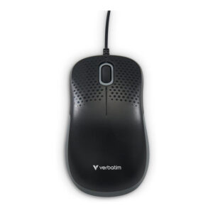Verbatim Silent Optical Wired Mouse Black 49024