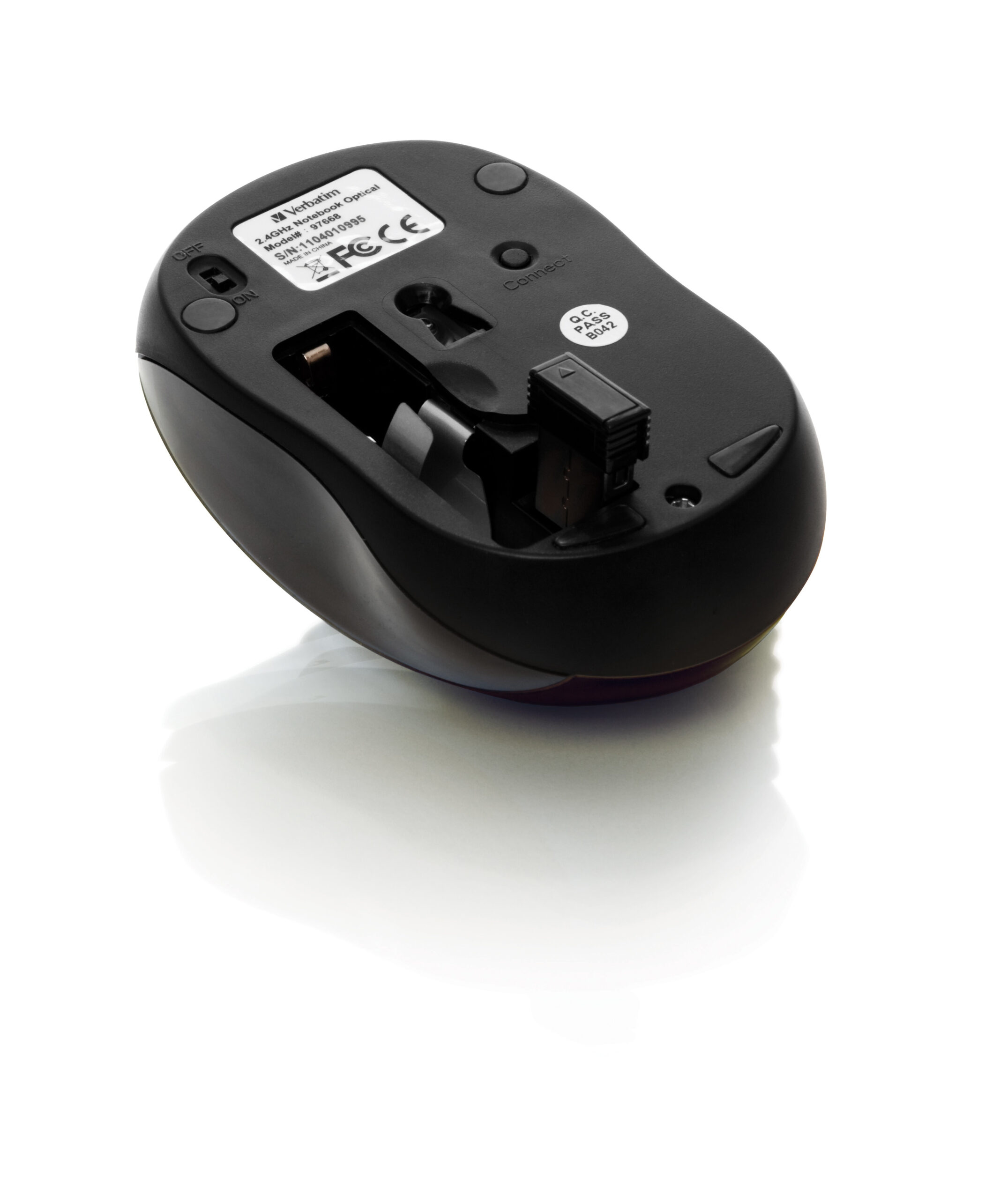 Verbatim Go Nano RF Wireless 1600dpi Ambidextrous Mouse 49042 - Image 2