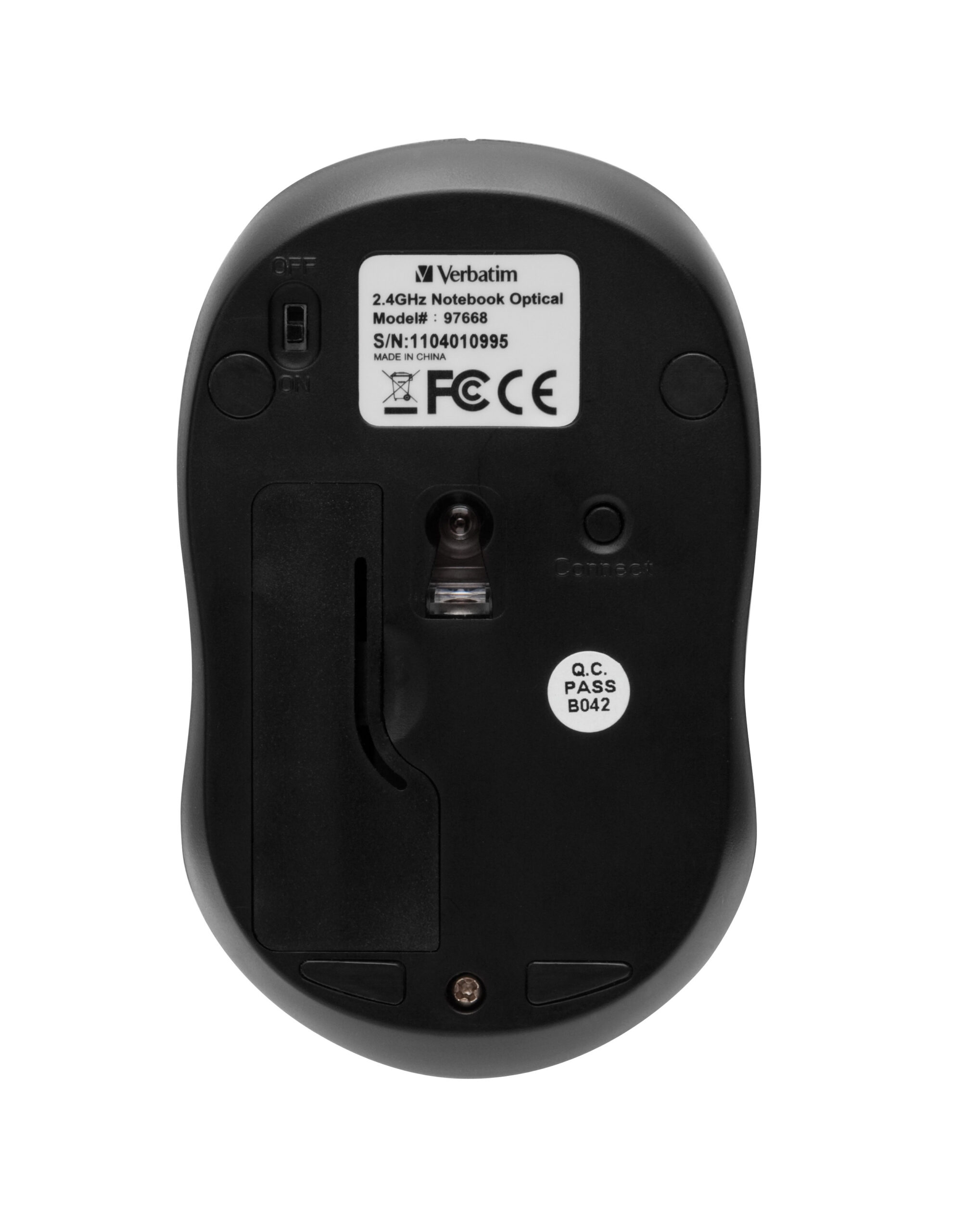 Verbatim Go Nano RF Wireless 1600dpi Ambidextrous Mouse 49042 - Image 4