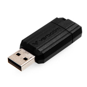 Verbatim PinStrip 32GB Black USB 2.0 Type-A USB Flash Drive 49064