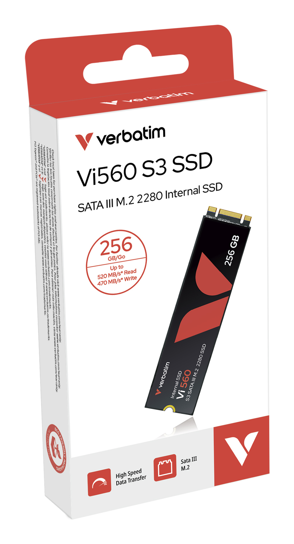 Verbatim Vi560 S3 256GB M.2 2880 SATA III Internal SSD 49362
