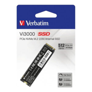 Verbatim Vi3000 512GB M.2 2280 PCIe Gen 3×4 NVMe Internal SSD 49374