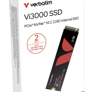 Verbatim Vi3000 2TB M.2 2280 PCIe Gen 3x4 NVMe Internal SSD 49376