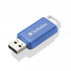 Verbatim DataBar 64GB USB 2.0 Type-A Flash Drive Blue 49455