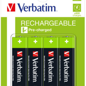 Verbatim 49517 AA Premium Rechargeable Batteries HR6