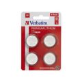 Verbatim CR2430 3V Lithium Coin Batteries 4-pack 49534