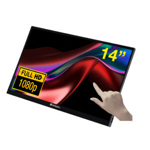 Verbatim PMT-14 14-inch 1920 x 1080p FHD Touchscreen 16:9 6ms IPS LCD Portable Monitor 49591